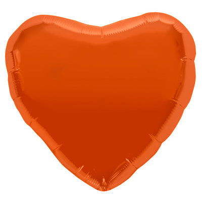 18" Northstar Brand Foil Balloon Orange Heart