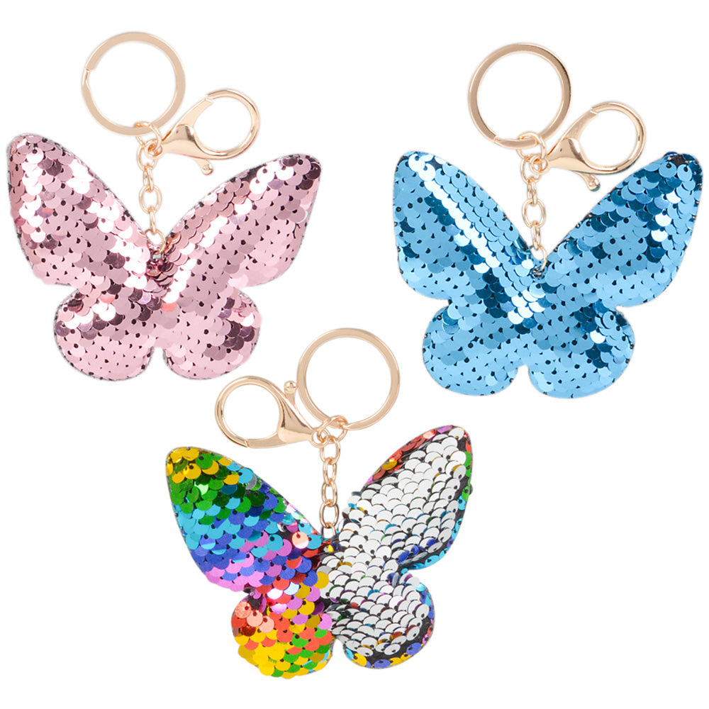 Flip Sequin Butterfly Llavero Mariposa