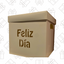 Caja Empaque Regalo con Tapa FELIZ DIA (KRAFT) Eco Amigable Granel