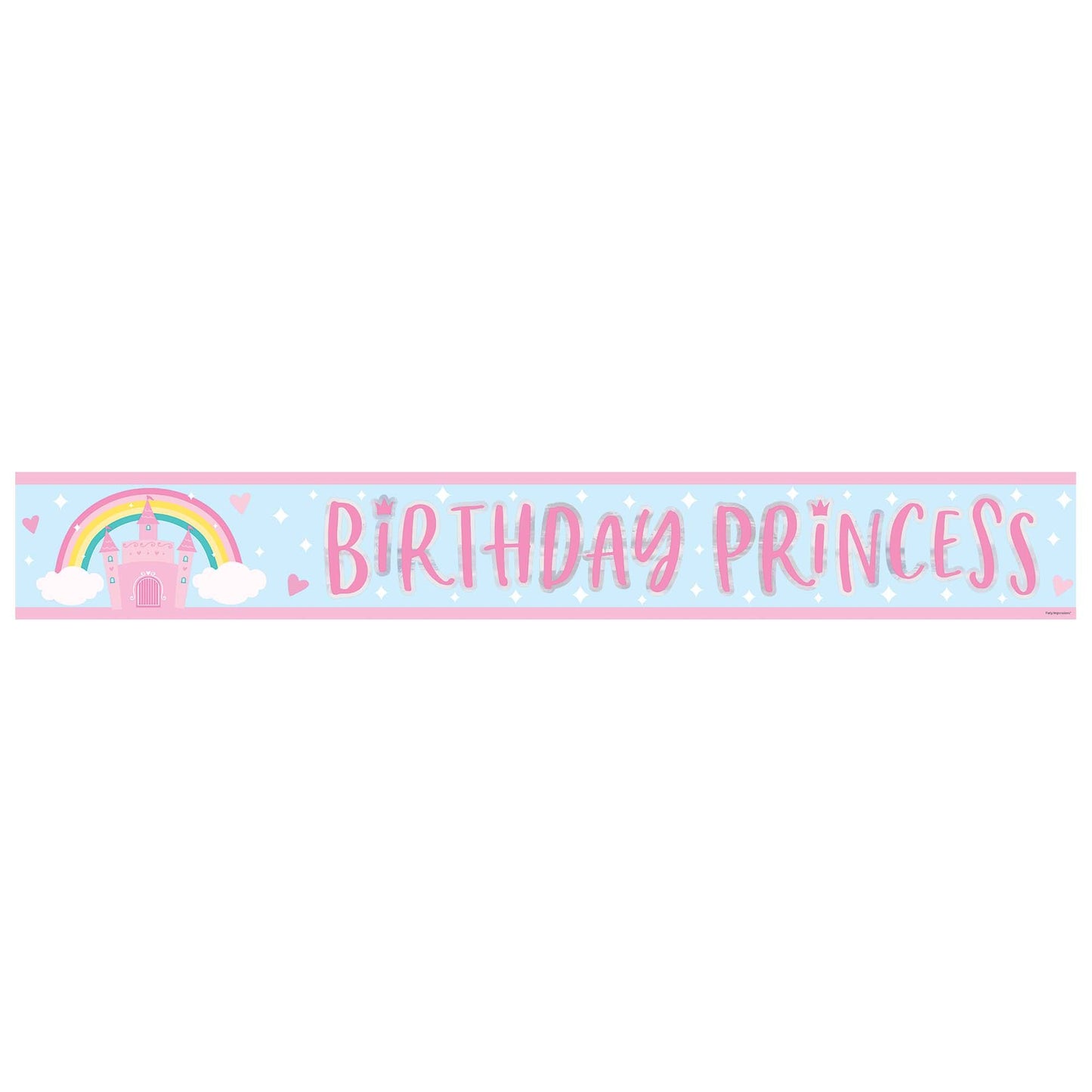 Princess Castle Birthday Foil Banner