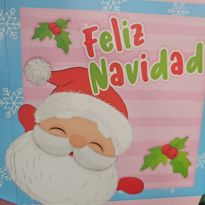 Caja Feliz Navidad Santa (Grande)