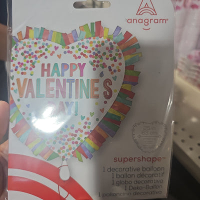 Globo Happy Valentines day Supershape 25"