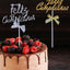 Cake Topper Feliz Cumpleaños Plateado (x1u)