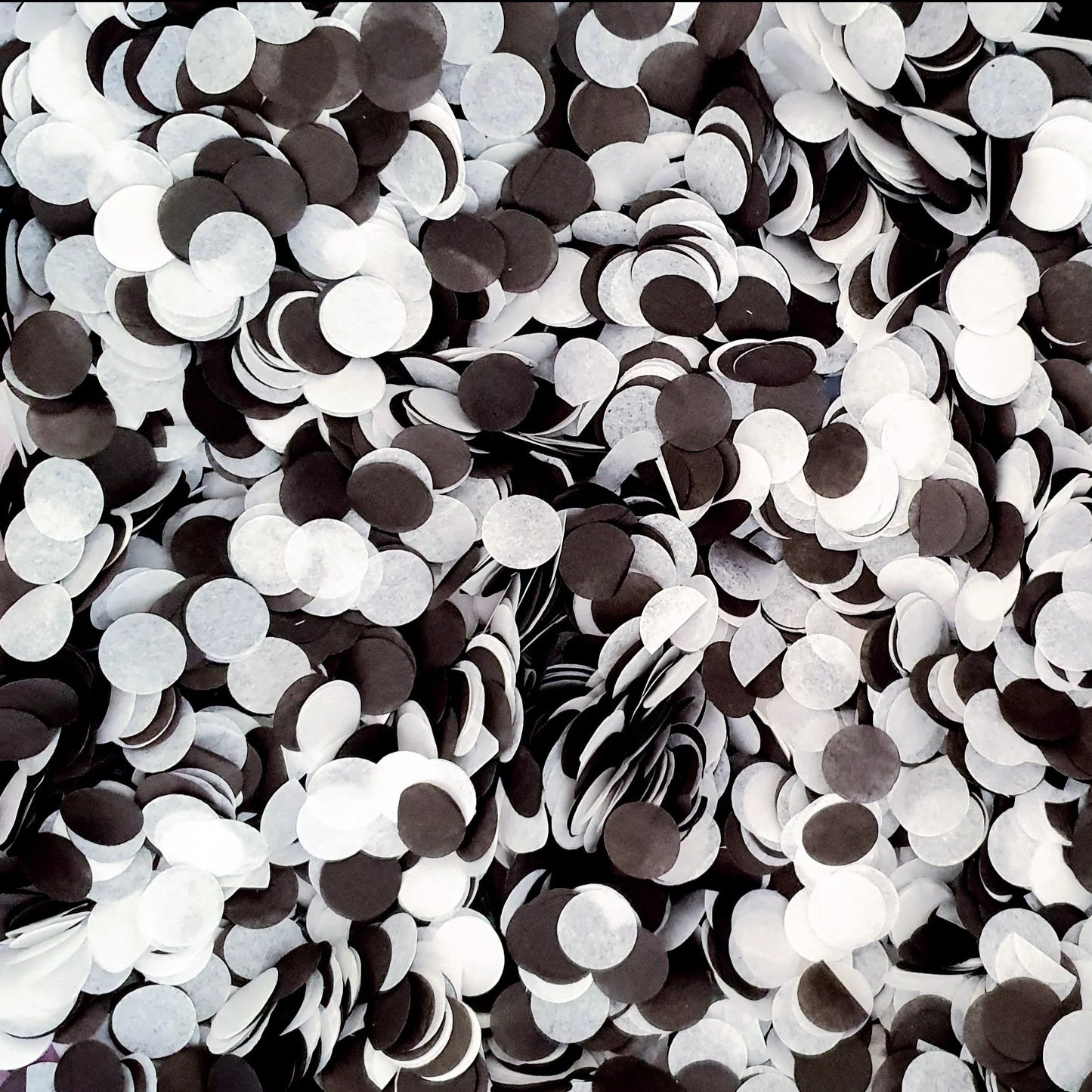 Confetti Tissue Black and White (1oz)