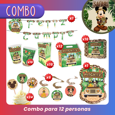 COMBO: Mickey Safari (12 personas)