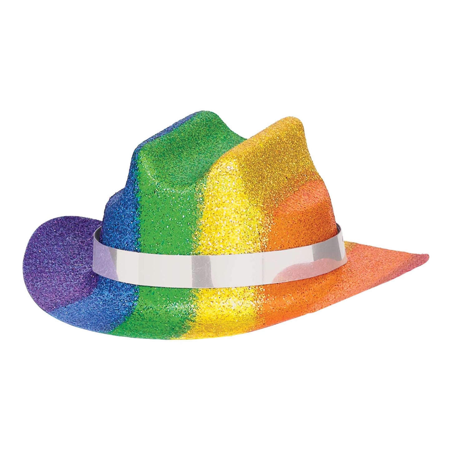 Sombrero Rainbow Glitter Mini Cowboy Hat