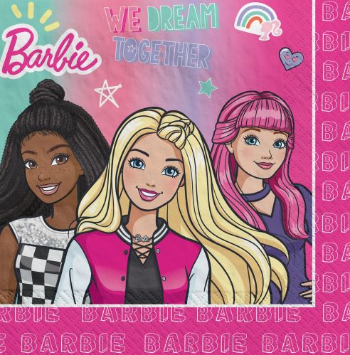 Lunch Napkins BARBIE DREAM TOGETHER