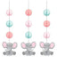 Enchant Girl Elephant Hanging Cutouts (x3u)