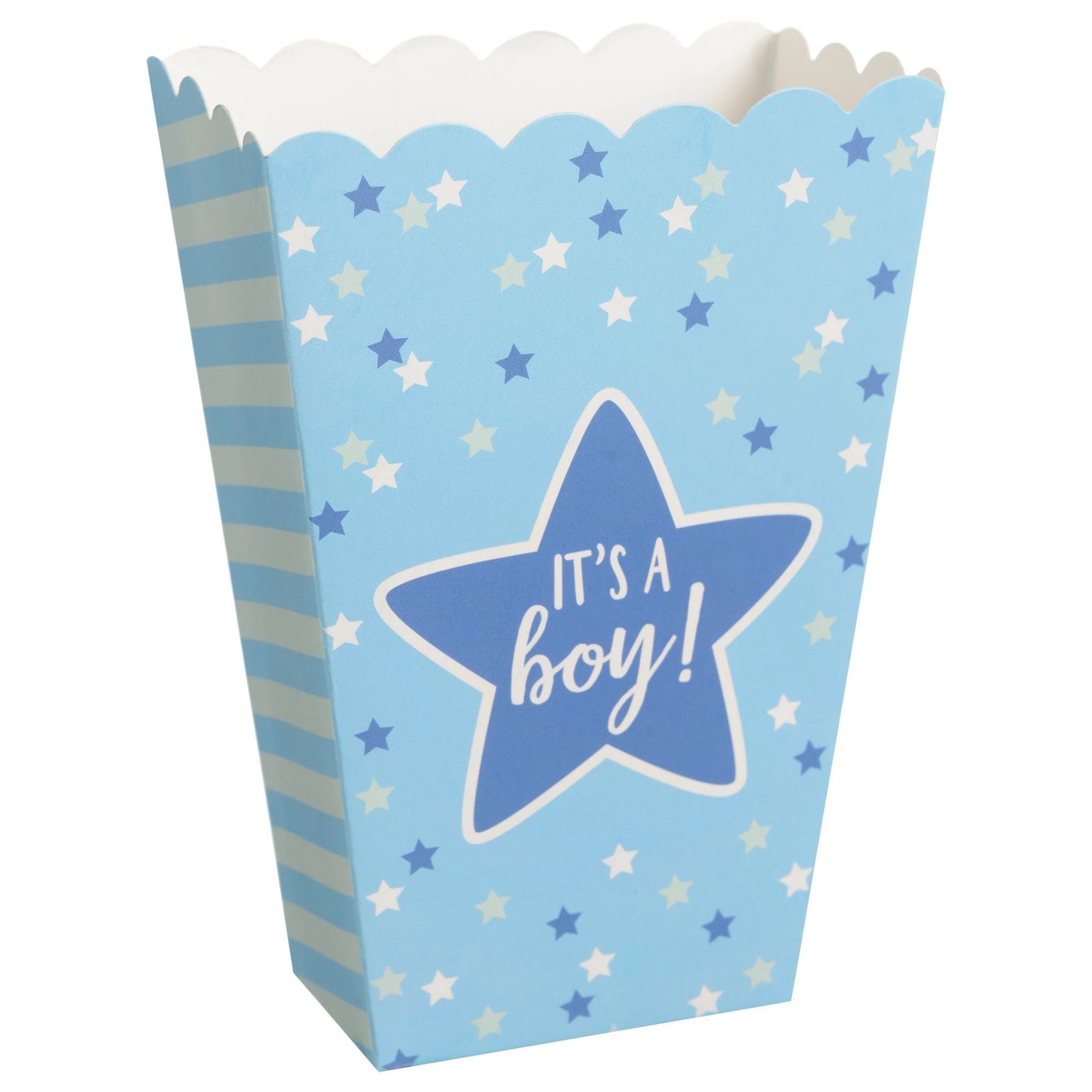 Baby Shower Popcorn Boxes Blue