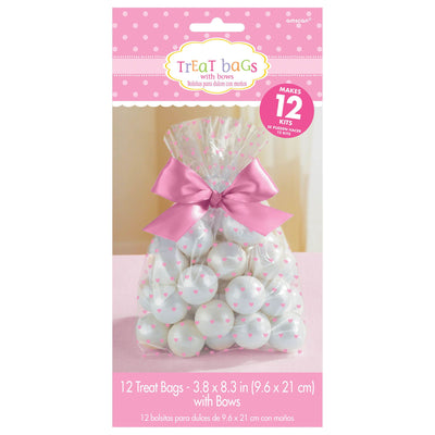 Baby Shower Cello Treat Bags - Pink