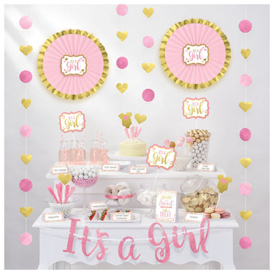 Baby Shower Buffet Decorating Kit - Girl