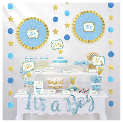 Baby Shower Buffet Decorating Kit - Boy