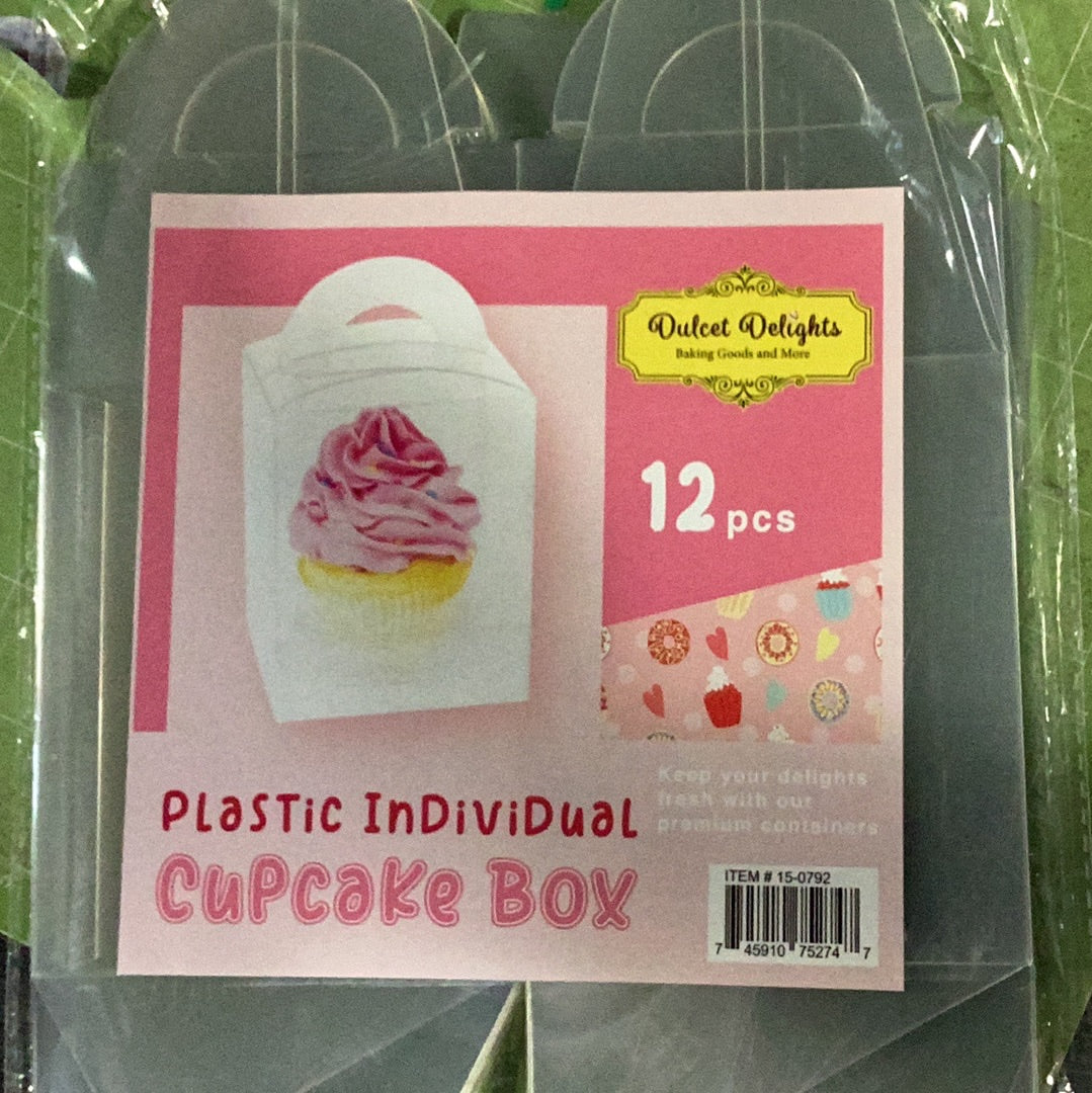 Clear Cupcake Box - 12 pcs