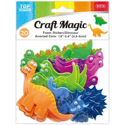 Craft Magic Stickers Foam Dino 25pcs