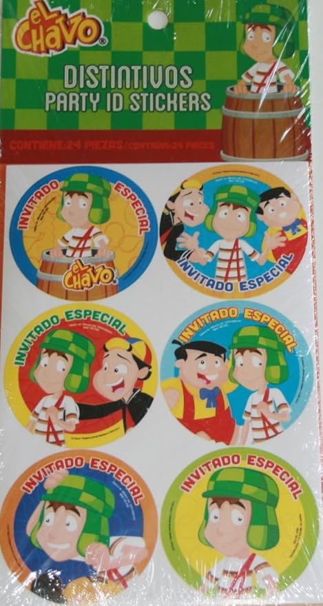 El Chavo del 8 Distintivos Stickers (x24u)