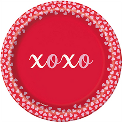 XOXO VALENTINES DAY PLATE