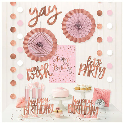 BLUSH BIRTHDAY ROOM DECO KIT