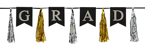 GRAD TASSEL BANNER