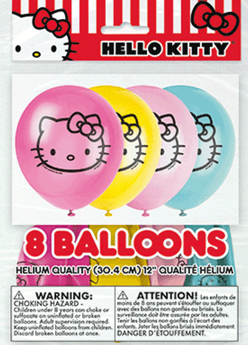 HELLO KITTY 12" LATEX BALLOONS