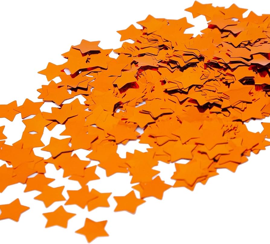 Confetti Stars Orange (1oz)