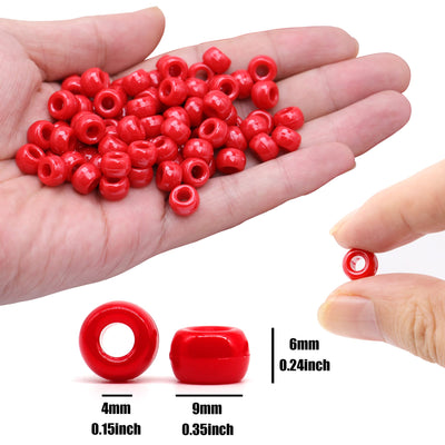 Ponny Beads Rojas 50pcs