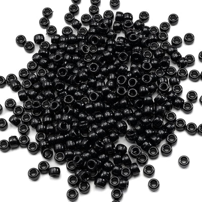 Ponny Beads Negras 50pcs