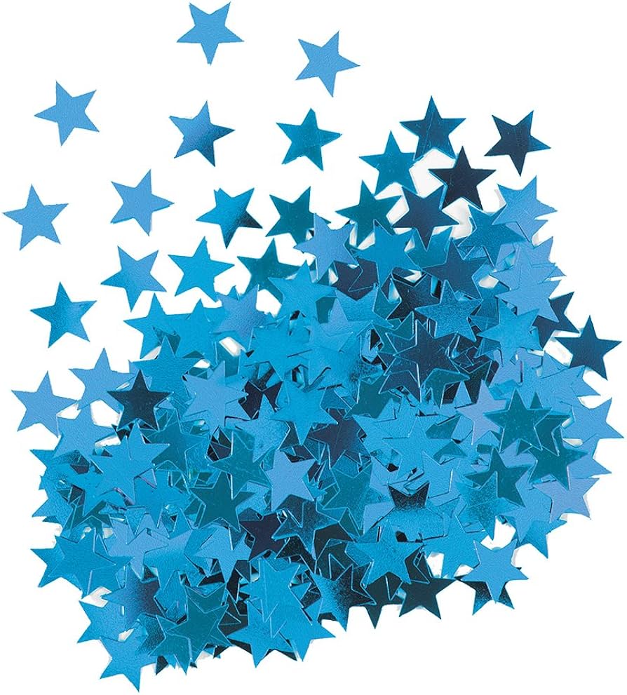 Confetti Stars Blue