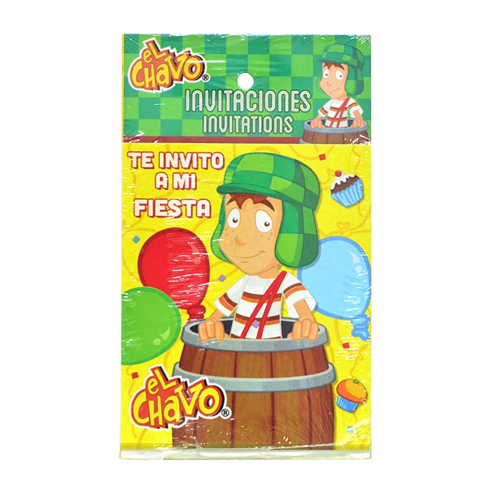 El Chavo del Ocho Invitaciones (x6u)