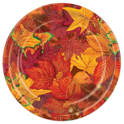 Fall Leaf Thanksgiving Plates (x8u)