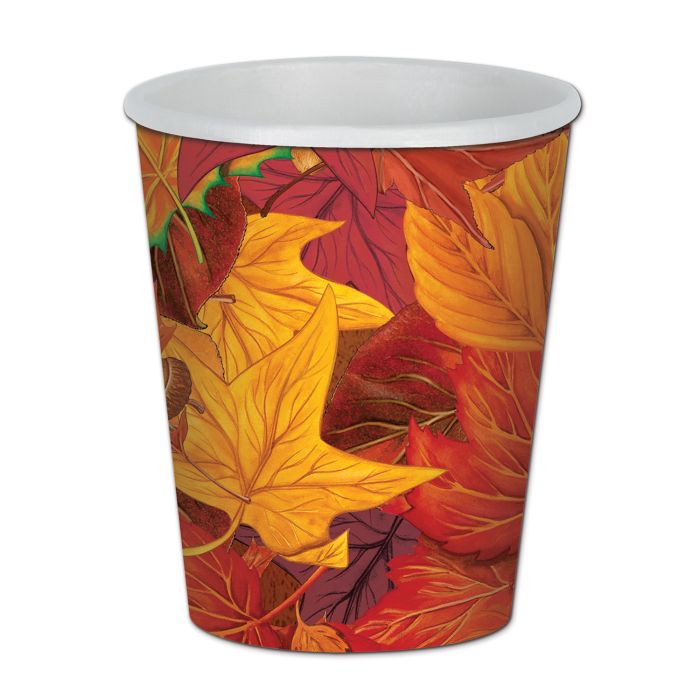 Fall Leaf Thanksgiving Beverage Cups