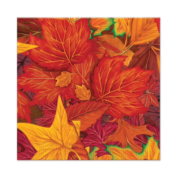 Fall Leaf Thanksgiving Beverage Napkins (x16u)