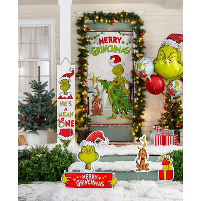 Grinch Metal Lawn Signs