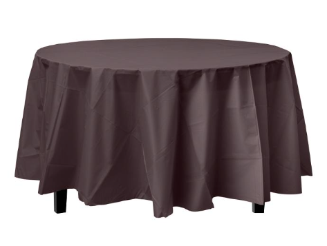 Plastic Table Cover Brown