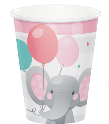 Enchant Girl Elephant Cup (x8u) 9oz