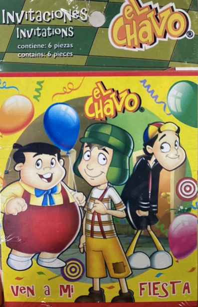 El Chavo del Ocho Invitaciones (x6u)