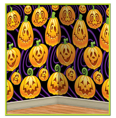 Halloween Jack-O-Lantern Backdrop / Wall Mural