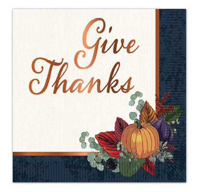 Fall Thanksgiving Luncheon Napkins