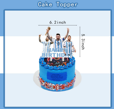 Cake Topper Messi Selección Argentina X Unidad