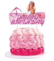 Cake Topper Barbie Pelicula x 24 Unidades