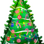 LRG SHP GREEN CHRISTMAS TREE