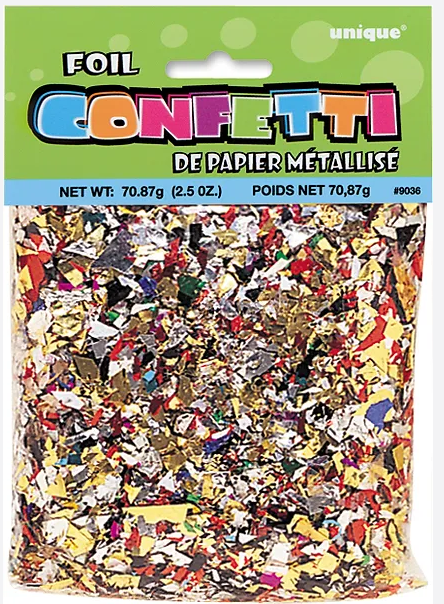 FOIL CONFETTI 2.5 OZ.