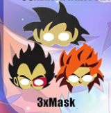 Mascara Dragon Ball x 3