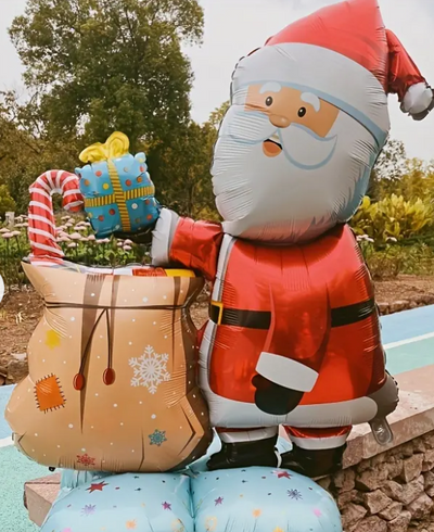 Globo Santa con Bolsa de Regalo - Fiesta Warehouse