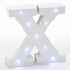 X - LED Letra Madera Blanca