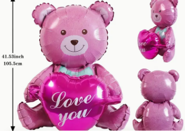 Globo Oso San Valentin "Love You"