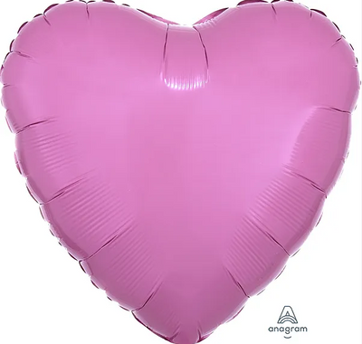 18" METALLIC PINK HEART