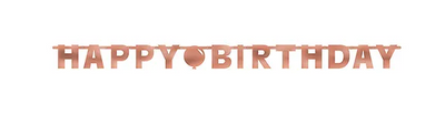 BLUSH BIRTHDAY LETTER BANNER