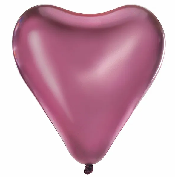 12" SL LATEX HEART ROSA