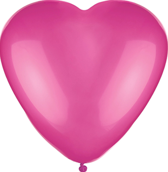 HEART SHAPE BRIGHT PINK