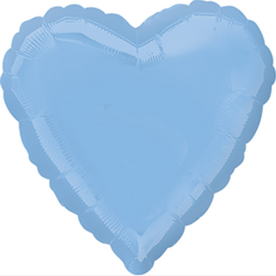 18" PASTEL BLUE HEART